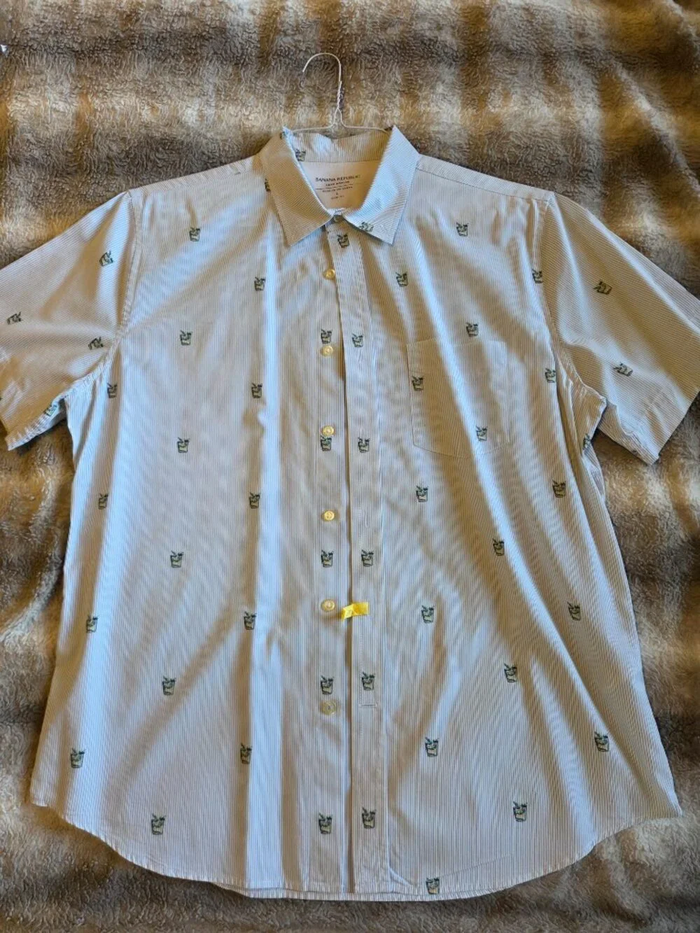 Banana Republic cocktail print shirt size L